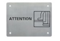 Kör dokunuş tanıma işareti Braille Otel için tuvalet işareti