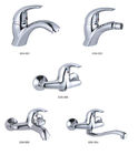 PVC Bibcock Çinko Döküm Banyo Musluğu Kolları Parlak Gümüş Renk
