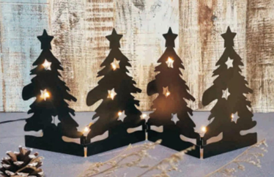 Ev Noel Işıkları Süsler Ağaç Asılı Sarkıt Plastik Dış Mekan Led