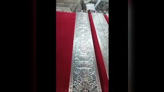 Antika cam kapı kolu, Çin oyma alüminyum plaka kolu, otel kapısı kazınmış logo kolu, yapmak