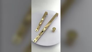 Gizli sürgülü tam bakır kapı, çift açılır ahşap kapı, uzatılmış görünmez sürgü, gizli