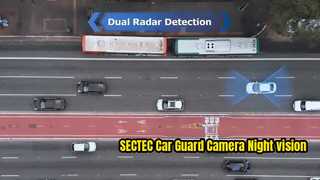 2026 SECTEC Araç Koruma Kamerası 7/24 Park Radar Algılama Lens Gece Görüş UBOXPRO APP Sürekli R