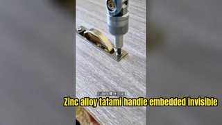 Çinko alaşımı tatami kolu gömülü görünmez mobilya kapı kolu gizli döner platform kabini
