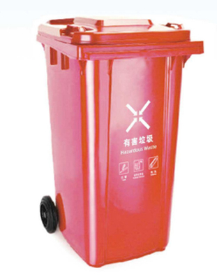 Üretici 120l 240l 360l 660l 1100l dış mekan büyük plastik tekerlekli çöp kutusu/çöp kutuları/sürüye atık kutuları