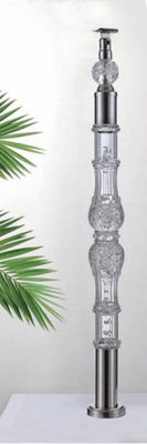 Akrilik Kristal Baluster Açık Şeffaflık Halı Özel Boyutlu Lüks Altın Dekoratif Akrilik Stai