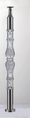 Akrilik Kristal Baluster Açık Şeffaflık Halı Özel Boyutlu Lüks Altın Dekoratif Akrilik Stai