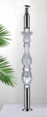Akrilik Kristal Baluster Açık Şeffaflık Halı Özel Boyutlu Lüks Altın Dekoratif Akrilik Stai