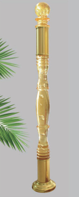Kristal El Parmaklık Akrilik Merdiven Parmaklığı Kristal Newel Post Rail Post Merdiven Parmaklıkları İçin Akrilik Parmaklık