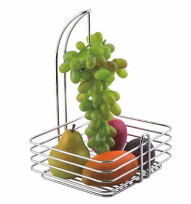Modern Tarzı Yıkanabilir Sepete Metal Siyah Tel Sandık Dondurucu Organizer Ev İçin Meyve Depolama Sepeti