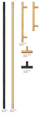 Katı Alüminyum Alaşım Çıkartma Montajlı Mobilya Dolabı Dolabı Eldiven Ev Dekorasyonu İçin L 150mm x W34.5mm x D 18.4m