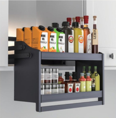 600 mm-1000 mm Pantry Storage Organizer Plate Dish Rack Asansör Sistemi Asansör Sepeti Mutfak Dolabında Gizlenmiş Çekici Karton