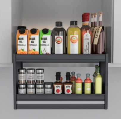 600 mm-1000 mm Pantry Storage Organizer Plate Dish Rack Asansör Sistemi Asansör Sepeti Mutfak Dolabında Gizlenmiş Çekici Karton