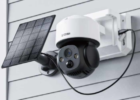 Fabrika Tedarikleri Güneş enerjisi ile çalışan Kablosuz 1080P Spotlight Gece Görüşü İki Yönlü Ses Dış Güvenlik CCTV 4G Wifi Kamera