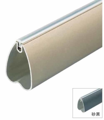 14.5mm Giysiler Asılı Oval Çubuk Alüminyum Alaşım Dolap Çubuk Örümcek Dolap Çubuk