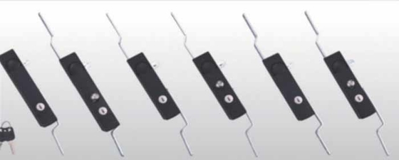 Elektrikli Dolap Kapısı Kilitleyici Siyah Tozla Kaplı Çubuk Kontrol Kilitleyici