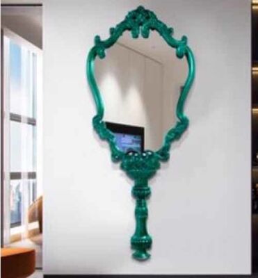 Luxury Home Decorative Large Wavy Shape Irregular Big Standing Mirror Wall Full Body Mirror Full Length Floor Mirror