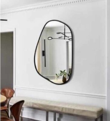 Luxury Home Decorative Large Wavy Shape Irregular Big Standing Mirror Wall Full Body Mirror Full Length Floor Mirror
