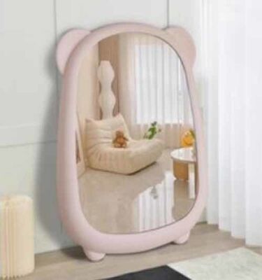 New Arrival Living Room Bedroom Decorations Full Body Aesthetic Irregular Mirror Rabbit Plush Full Body Mirror