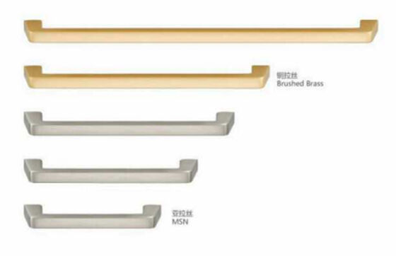 Modern Minimalist Zinc Alloy Gold Cabinet Handles Luxury Long Furniture Pulls for Kitchen Living Room Dresser Hotel Wardrobe