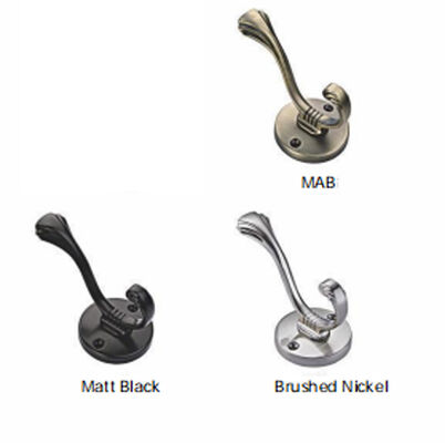 GRH Pearl Grey Nordic Decorative Wall Mounted Grey Zinc Alloy Kitchen Clothes Wall Coat Hook