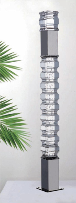 Yüksek Kaliteli Kapalı Akrilik Merdiven Railing Plastik Merdiven Çubuk Kristal Cam Merdiven Sütunu Açık Akrilik Baluster