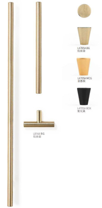Katı Alüminyum Alaşım Çıkartma Montajlı Mobilya Dolabı Dolabı Eldiven Ev Dekorasyonu İçin L 150mm x W34.5mm x D 18.4m