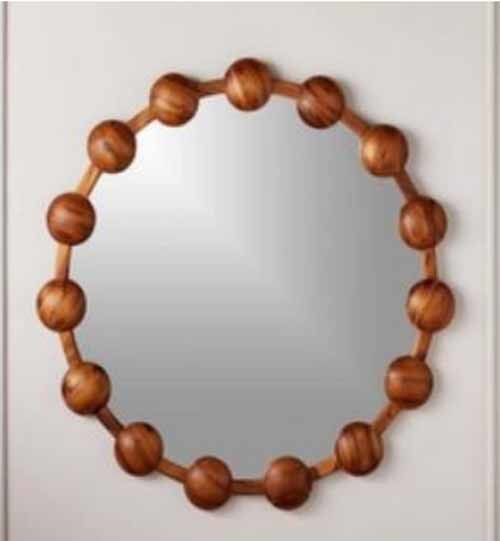 Irregularity Pink Vanity Mirror Fashion Princess Cloud Makeup Mirror Daily Makeup Korean INS Hanging Mirror