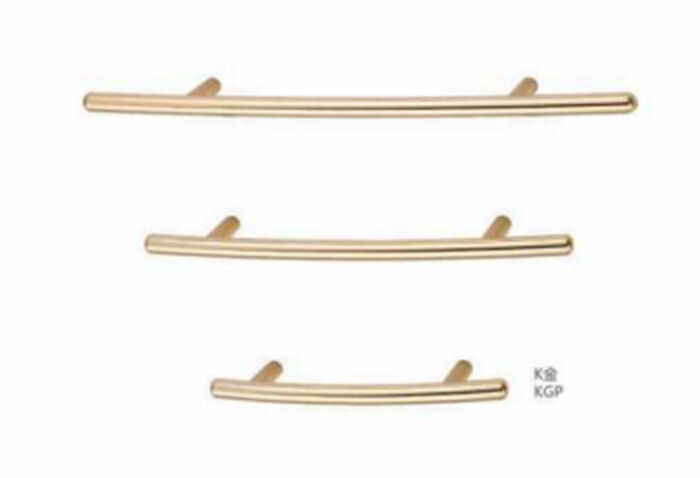 Modern Minimalist Zinc Alloy Gold Cabinet Handles Luxury Long Furniture Pulls for Kitchen Living Room Dresser Hotel Wardrobe