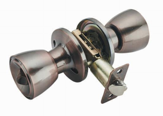 Ev Kapıları İçin Fırçalanmış Metal Paslanmaz Çelik Küresel Kapı Topuzu Silindir Kilidi