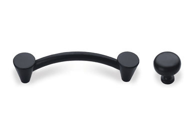 Siyah Beyaz Donanım Çekme Kolları, 96 * 128mm Dresser Donanımı Sıkı Kalite Kontrolü Çekiyor