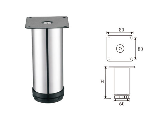 Uzun Ömürlü Modern Kanepe Ayakları Paslanmaz Çelik Malzeme Yüksek Performans