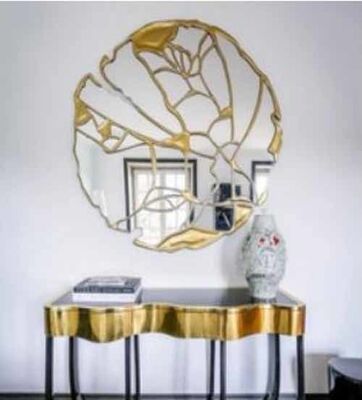 Dayanıklı Tekrar Kullanılabilir Düzenlenebilir Alüminyum Ayna Konforlu Düzensiz Şekil Ev ve Otel Dekoru