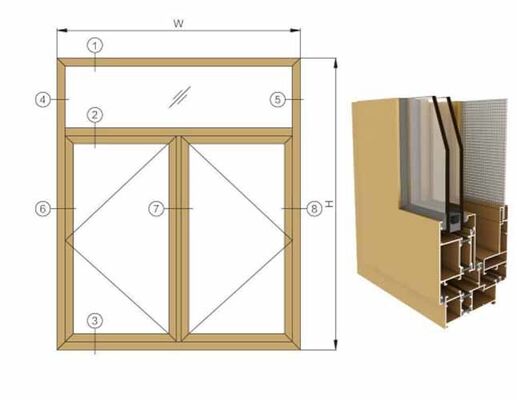 Kapılar ve Pencereler için Yüksek Kaliteli Alüminyum Profili, Özel Çin Alüminyum Profili, Tedarikçiler Kapı Profili Alüminyum