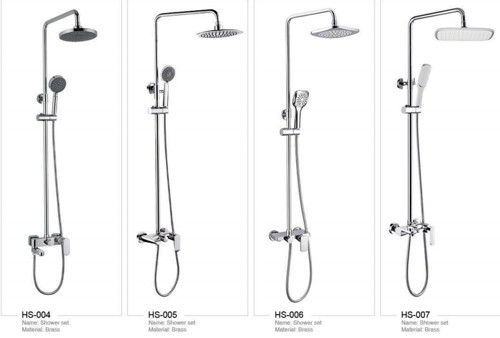 Pirinç Banyo Tavan Yağmur Duş Bataryası Tek Kulplu Set